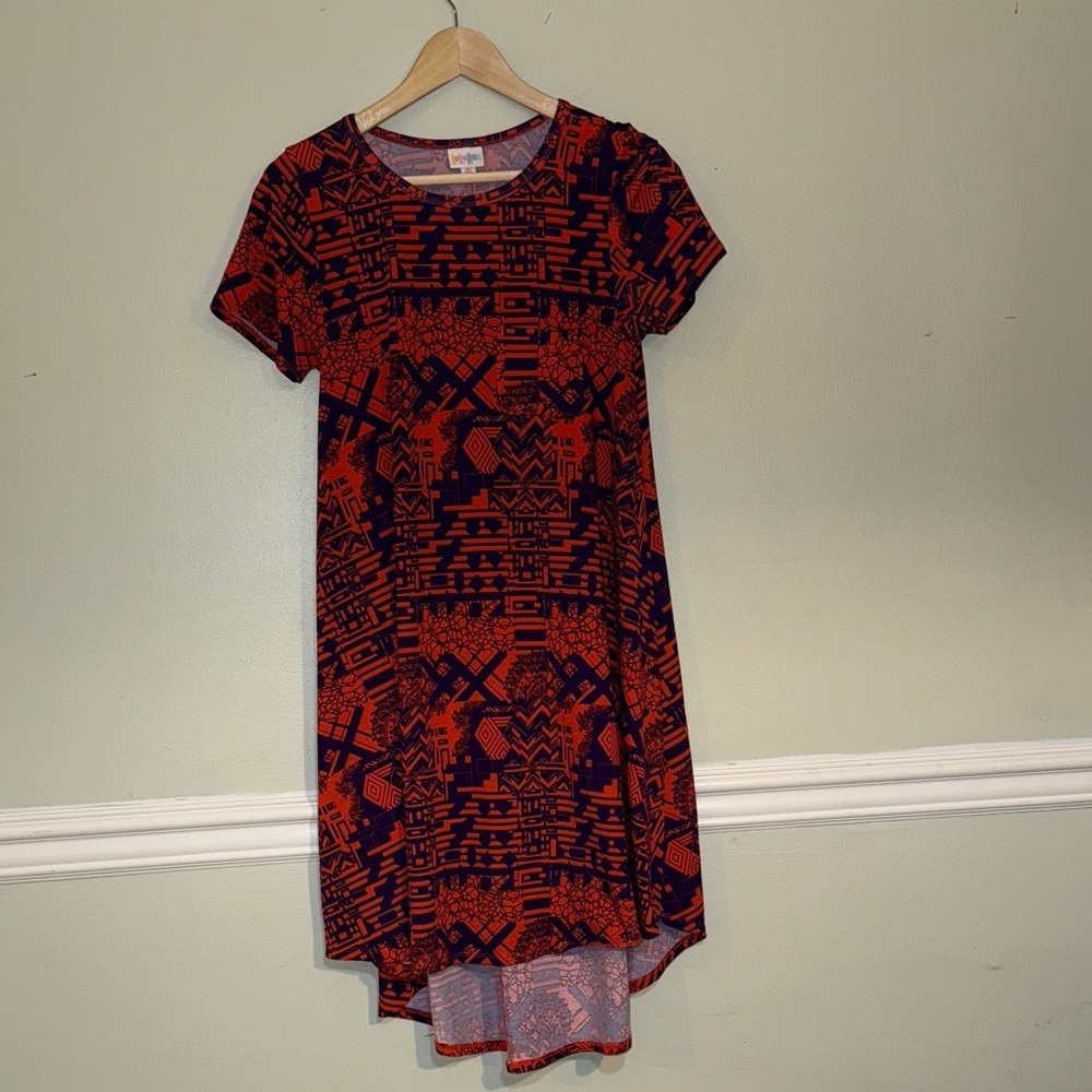 LuLaRoe Tribal Print Short Sleeve Dress Size XS